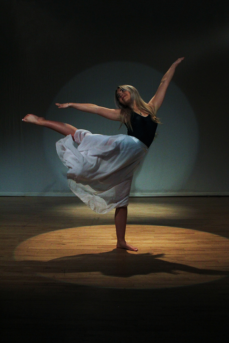 Image by photographer showing a ballet dancer.